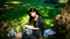Arbeiten im Park